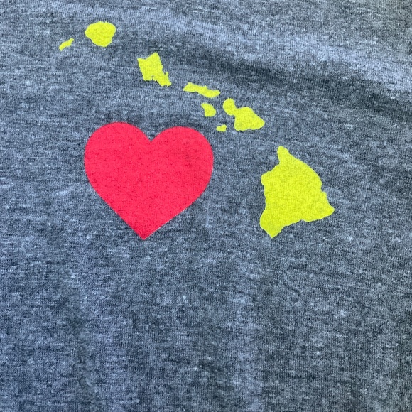 Aviator Nation Hawaii Love rare t-shirt raw bottom unisex size small - Picture 3 of 6